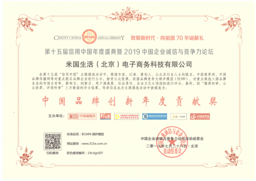SEO-网站建设-米国生活-中国品牌创新年度奖