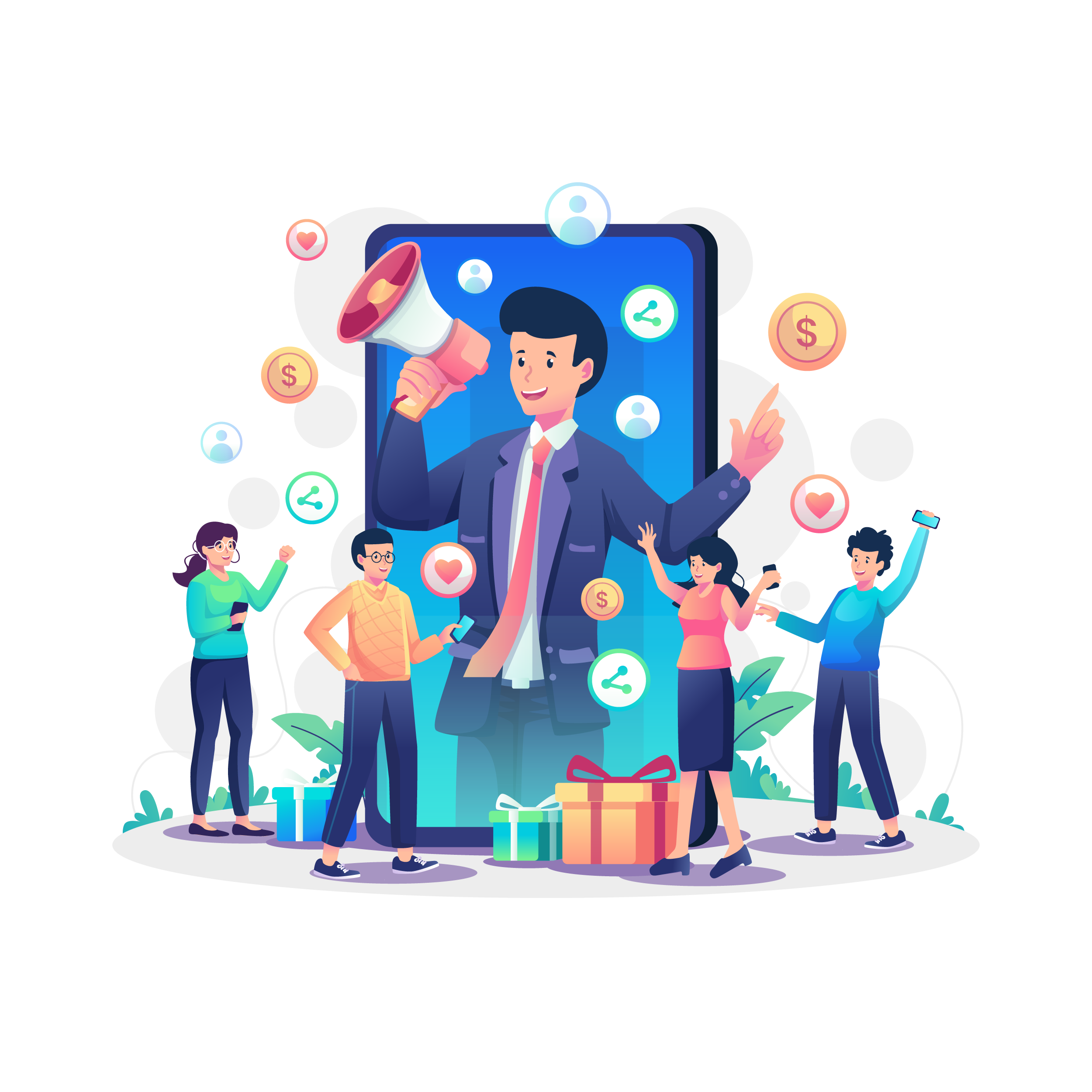 广告投放平台—refer a friend concept with_7537123 广告投放平台—refer a friend concept with_7537123